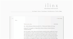 Desktop Screenshot of ilinx-kultur.org